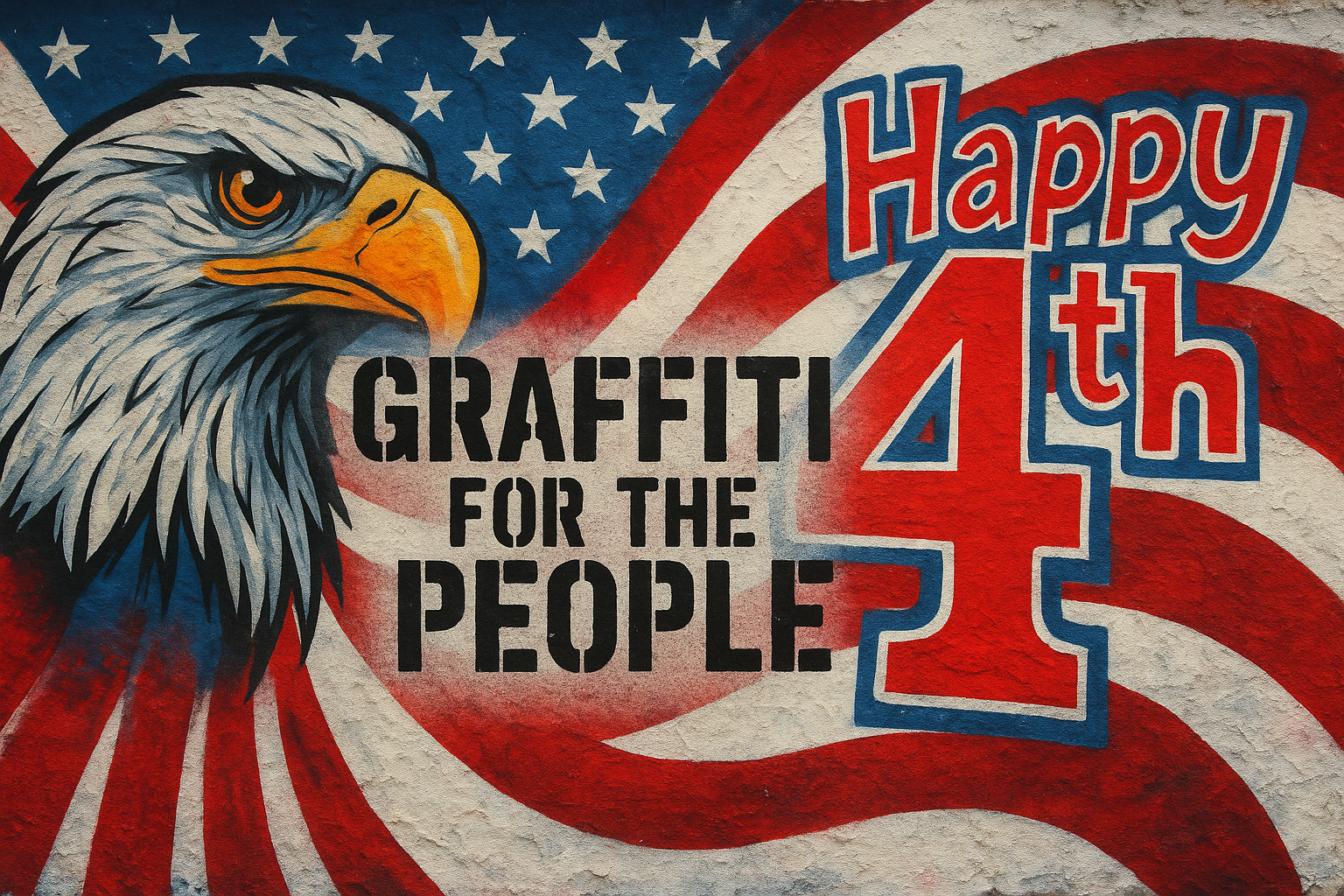 Graffiti for the People, 4th of July at The Graffiti Bridge – The