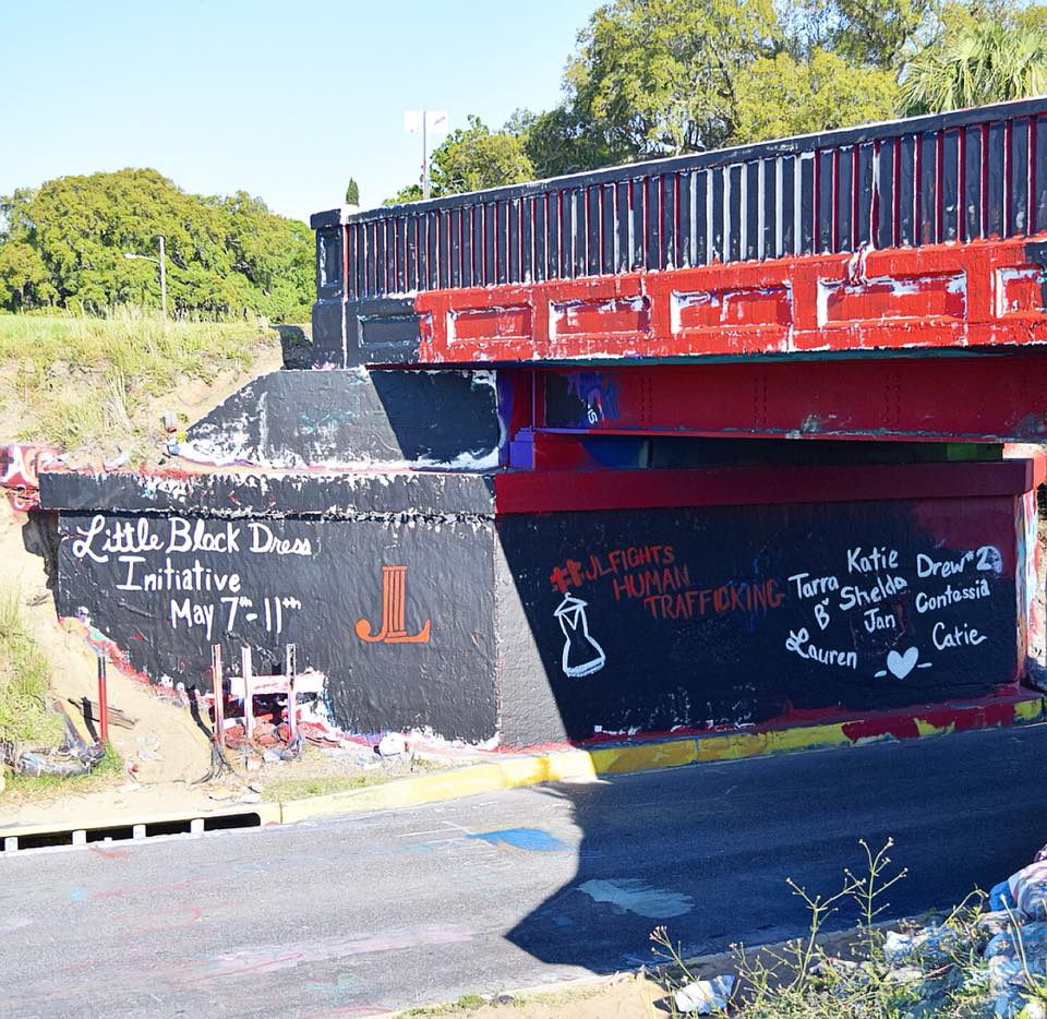 Join The Graffiti Bridge and Pensacola Junior League's "Little Black Dress," Initiative to Stop Human Trafficking.