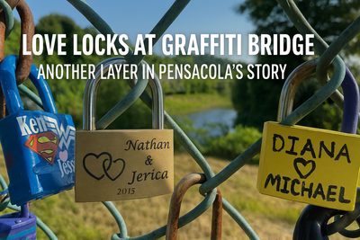 Love Locks at Graffiti Bridge: Another Layer in Pensacola’s Story
