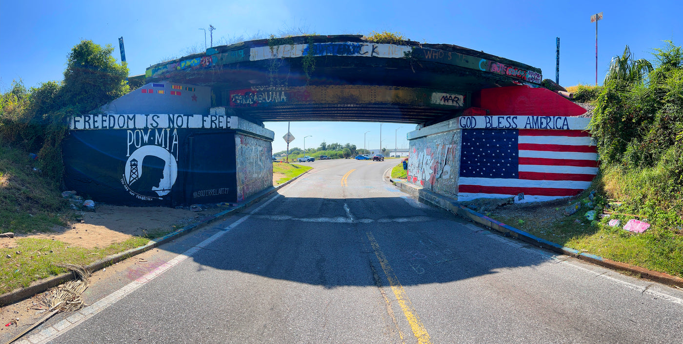 "Honoring Our Heroes: The Graffiti Bridge's Powerful Message"