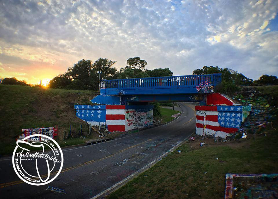 The Graffiti Bridge Honors Pensacola’s Fallen Heroes.