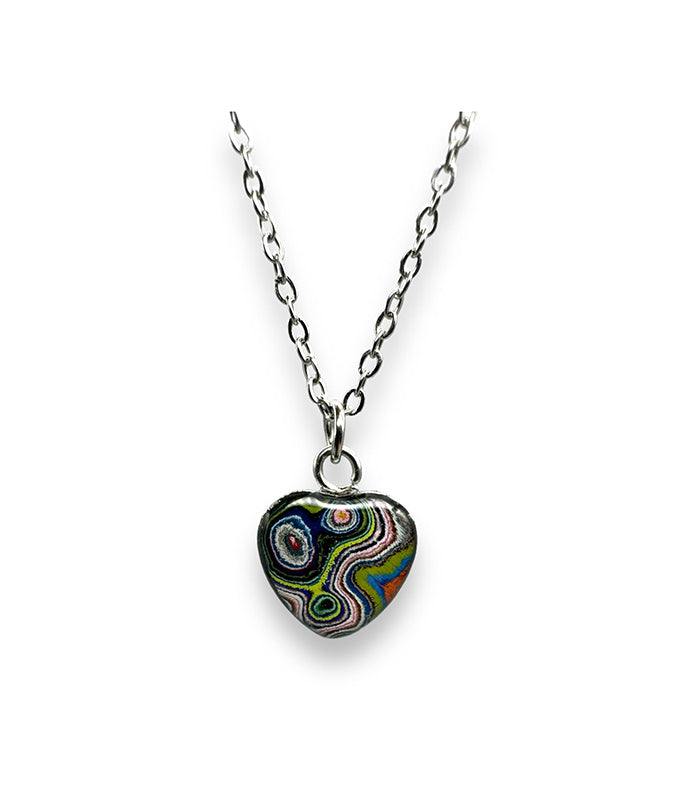 13mm Heart Charm w/ 18" Chain