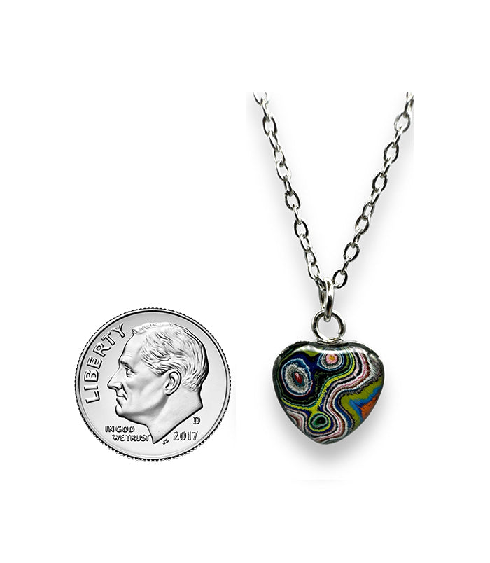 13mm Heart Charm w/ 18" Chain