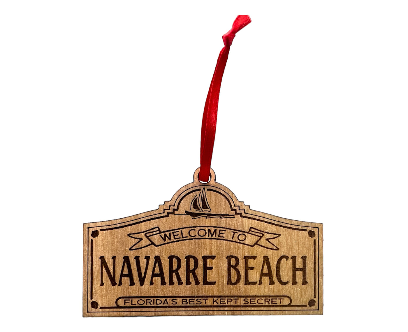 Welcome to Navarre Beach (Wood Ornament)
