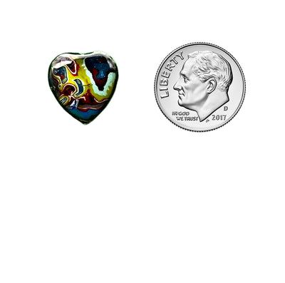Heart Stud Earrings (10 mm)