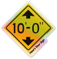 Here's Your Sign Sticker (Holographic)