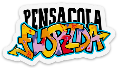 Pensacola Florida Sticker (Graffiti Style)